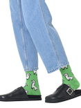 Happy Socks Llama Socks, One Size, Green