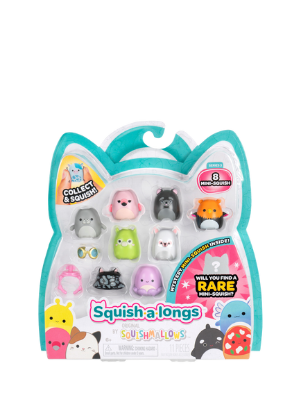Squishmallows Squish-a-longs Mini-Squish, Style 3/Wave 3, Pack of 8 - view 2, Multi