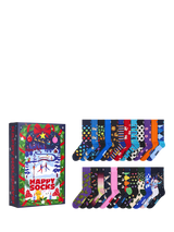 Happy Socks Advent Calendar Gift Set, Pack of 24, Multi