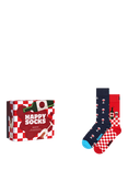 Happy Socks Wine Socks Gift Box, Pack of 2, One Size, Navy Multi
