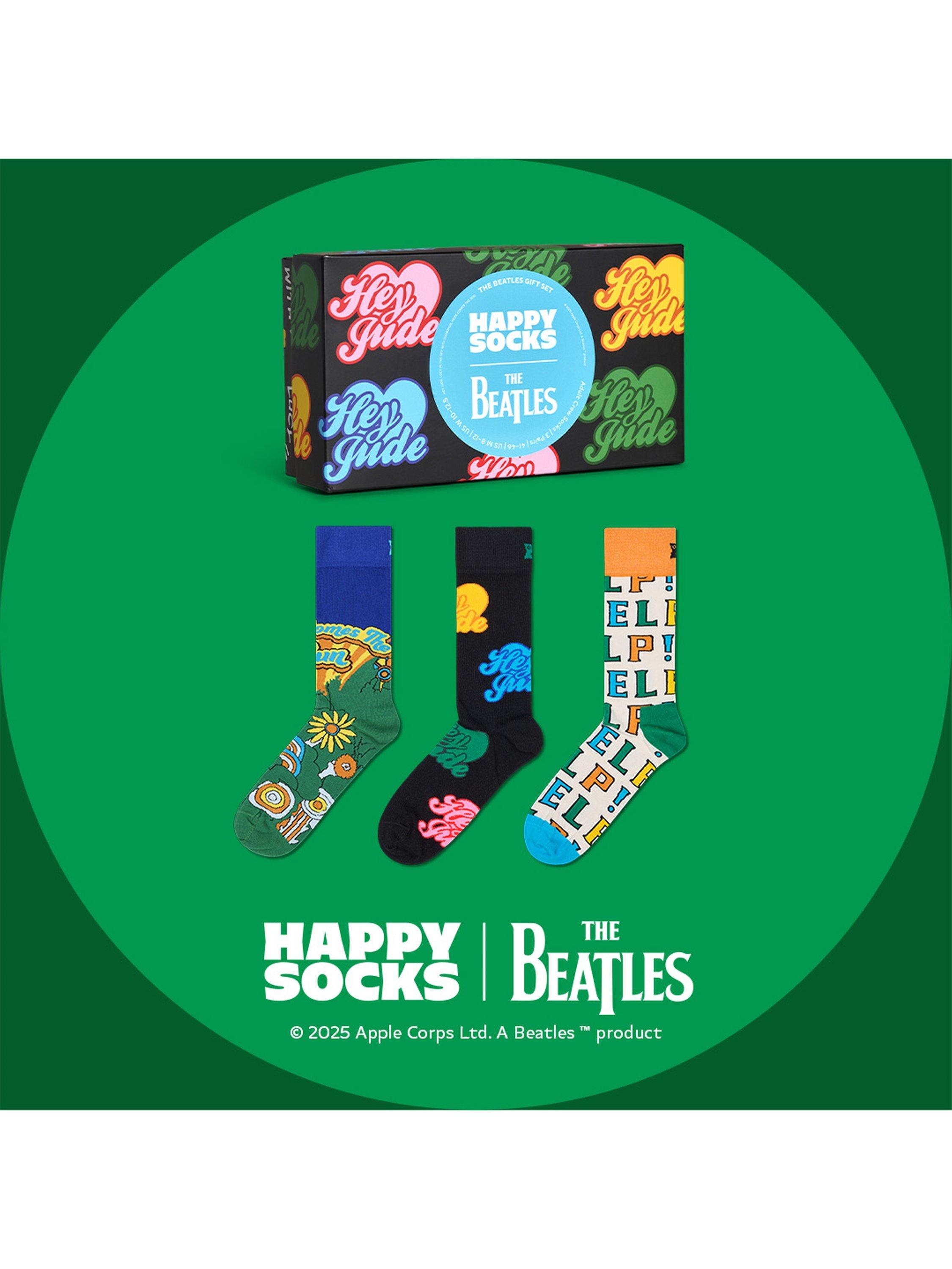Happy Socks THE BEATLES 6-PACK GIFT - Chaussettes - Black/noir