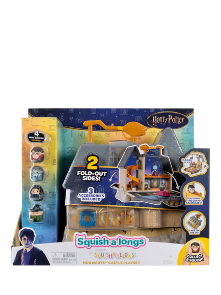 Squishmallows Harry Potter Hogwarts Express Squish-a-longs Playset, Multi