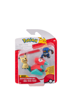 Pokémon Croagunk, Mimikyu & Porygon Battle Figure Set, Pack of 3 - view 2, Multi