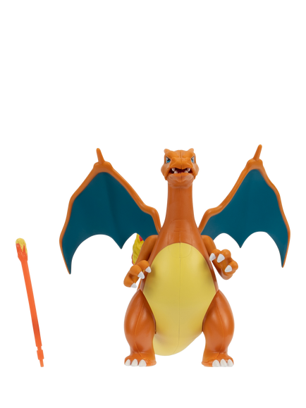Pokémon Charizard Battle Feature 4.5" Figure with Fire Missile Launcher, Multi