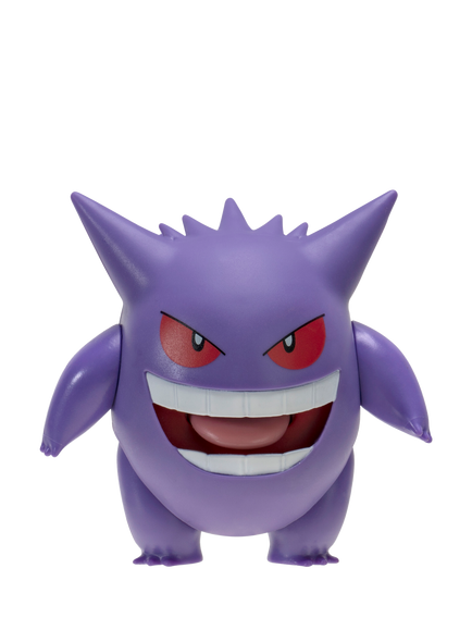 Pokémon Gengar Battle Feature 4.5" Figure with Extending Tongue, Multi