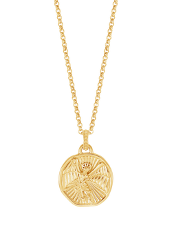 Dower & Hall St. Michael Talisman Necklace, Gold, Gold