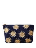 Elizabeth Scarlett Sun Goddess Velvet Pouch, Navy