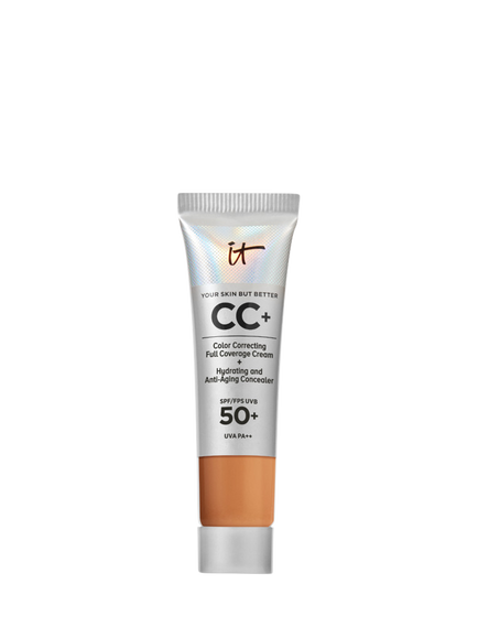 IT Cosmetics Your Skin But Better CC+ Cream with SPF 50 Travel Size, Tan