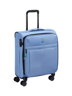 Benetton BE Soft-Side 55cm 4-Wheel Cabin Case - view 2, Light Blue