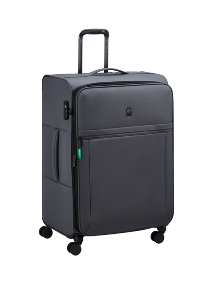 Benetton BE Soft-Side 76cm 4-Wheel Large Suitcase - view 2, Anthracite