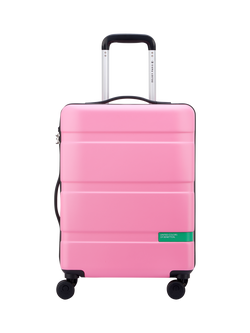 Benetton NOW Hard-Side 55cm 4-Wheel Cabin Case, Pink