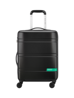Benetton NOW Hard-Side 55cm 4-Wheel Cabin Case, Black