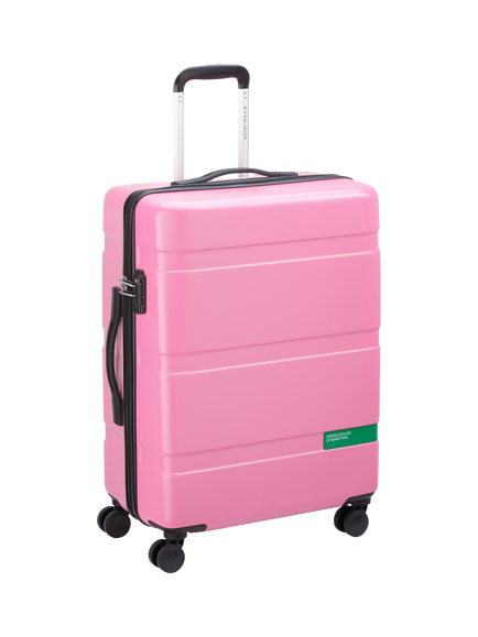 Benetton NOW Hard-Side 66cm 4-Wheel Medium Suitcase - view 2, Pink