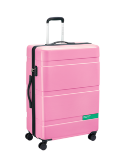 Benetton NOW Hard-Side 76cm 4-Wheel Large Suitcase - view 2, Pink