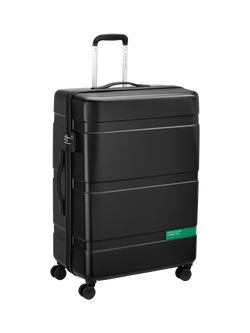 Benetton NOW Hard-Side 76cm 4-Wheel Large Suitcase - view 2, Black