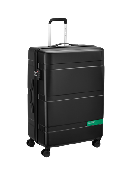 Benetton NOW Hard-Side 76cm 4-Wheel Large Suitcase - view 2, Black