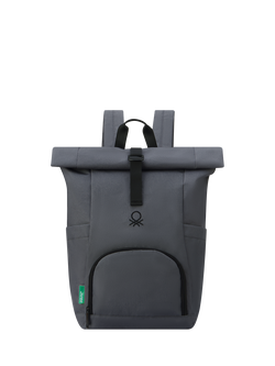 Benetton BE Soft-Side Roll-Top Backpack, Anthracite