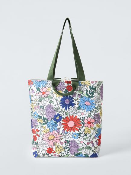 John Lewis Made by Care Wildflowers Tote Bag, Multi - view 2, Multi