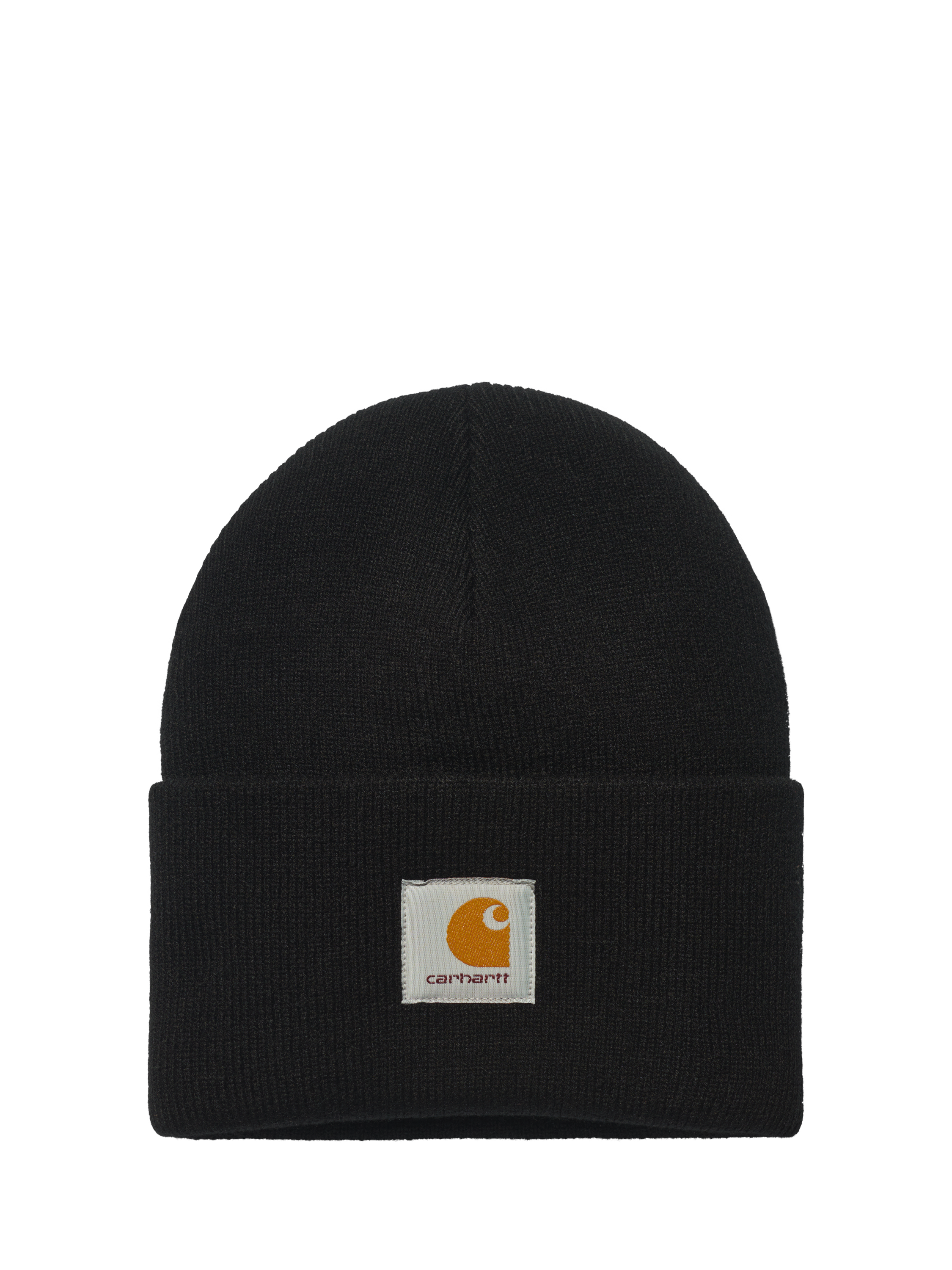 Product image 1 of 2, which shows Carhartt WIP Watch Logo Beanie Hat, Black