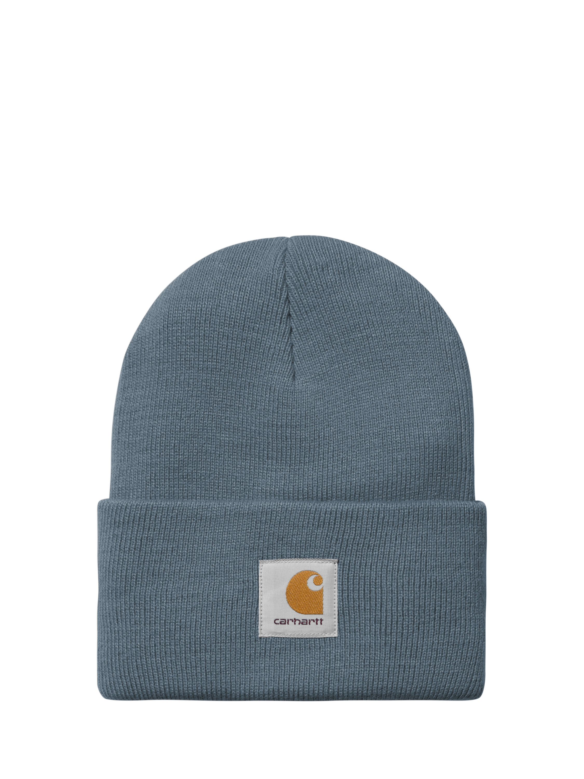 Product image 1 of 2, which shows Carhartt WIP Watch Logo Beanie Hat, Blue