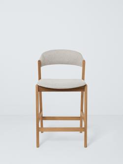 John Lewis Santino Bar Stool - view 2, Oak