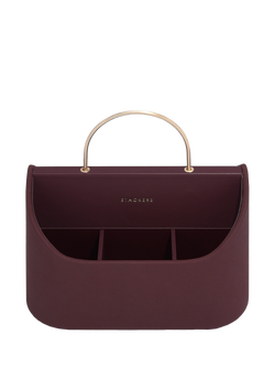 Stackers Portable Desk Caddy, Garnet, Garnet