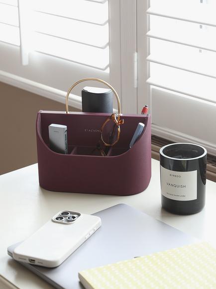 Stackers Portable Desk Caddy, Garnet - view 2, Garnet