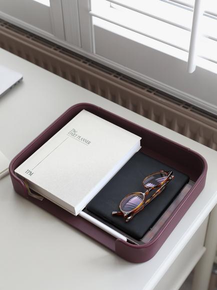 Stackers Magazine Tray, Garnet - view 2, Garnet