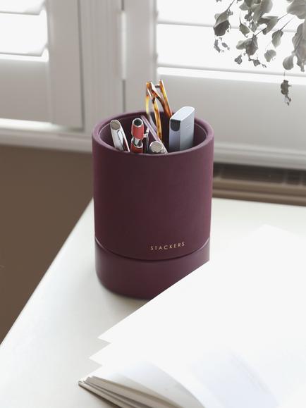 Stackers Pen Pot, Garnet - view 2, Garnet