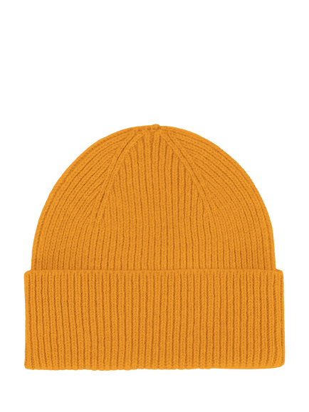 Colorful Standard Merino Wool Beanie Hat, Burned Yellow