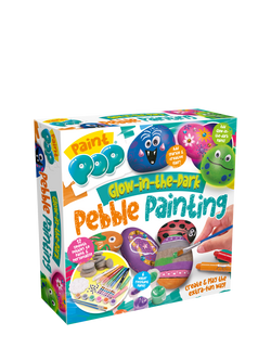 Paint Pop Glow-in-the-Dark Pebble Painting Kit, Multi