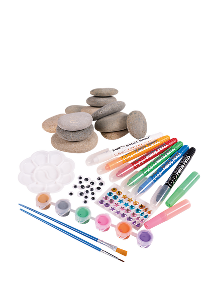 Paint Pop Glow-in-the-Dark Pebble Painting Kit - view 2, Multi