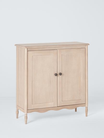 John Lewis Heritage Bathroom Double Cupboard, White Wash, White Wash