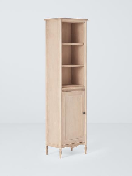 John Lewis Heritage Bathroom Tallboy, Ash Wash, White Wash