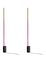Philips Hue Signe Gradient Floor Lamp, 2550 Lumens, Pack of 2, Black