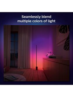 Philips Hue Signe Gradient Floor Lamp, 2550 Lumens, Pack of 2, Black - view 2, Black