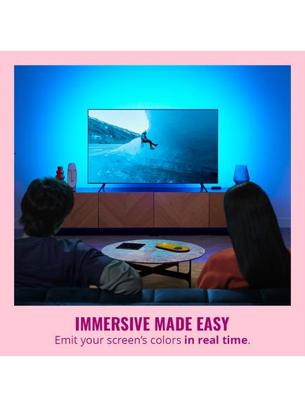 WiZ HDMI Sync Box with TV Backlight Light Strip for 55”-65” TVs, Black - view 2, Black