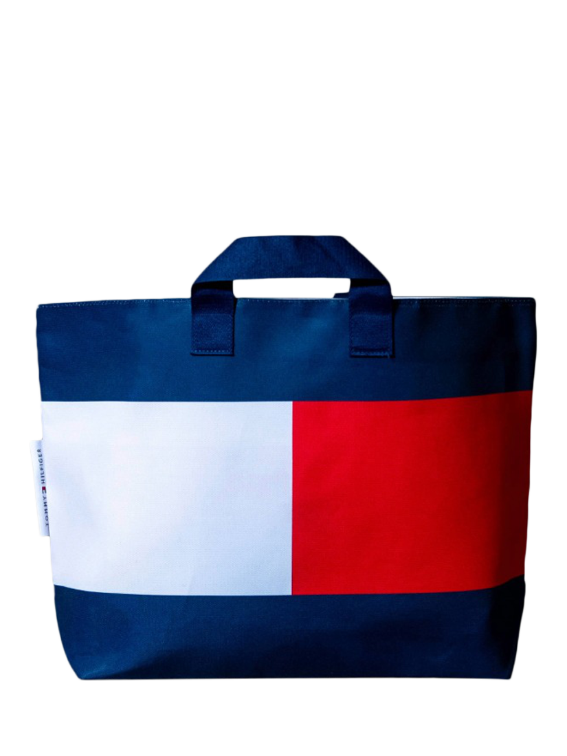 Product image 4 of 7, which shows Tommy Hilfiger Tote Bag, Red/White/Navy