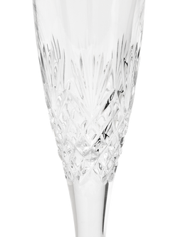 Royal Doulton Highgate Cut Crystal Champagne Glass Flute, Set of 4, 140ml, Clear - view 2, Clear