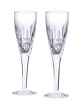 Royal Doulton Ashmere Crystal Cut Glass Champagne Flute, Set of 2, 140ml, Clear