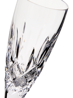 Royal Doulton Ashmere Crystal Cut Glass Champagne Flute, Set of 2, 140ml, Clear - view 2, Clear
