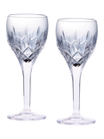 Royal Doulton Ashmere Crystal Cut Glass Wine Goblet, Set of 2, 300ml, Clear