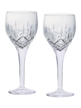 Royal Doulton Ashmere Crystal Cut Glass Wine Glass, Set of 2, 250ml, Clear