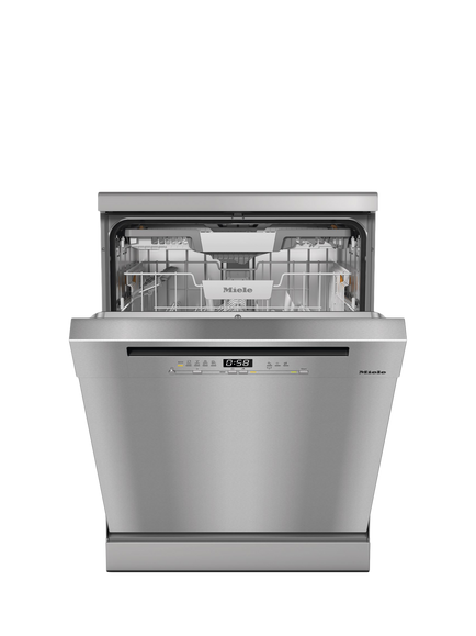 Miele G5811 SC Front Active Plus Freestanding Dishwasher, Cleansteel, Cleansteel