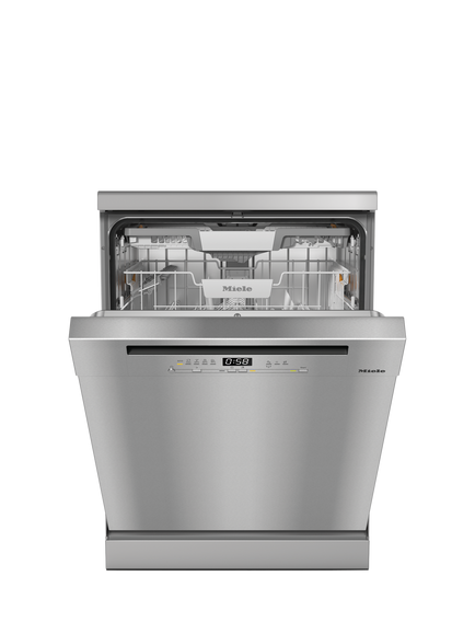 Miele G5811 SC Front Active Plus Freestanding Dishwasher, Cleansteel - view 2, Cleansteel