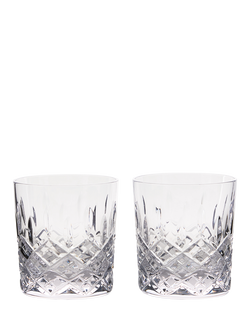 Royal Doulton Ashmere Crystal Cut Glass Tumbler, Set of 2, 290ml, Clear, Clear