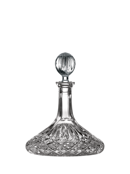 Royal Doulton Ashmere Cut Crystal Glass Ship's Decanter, 1L, Clear, Clear