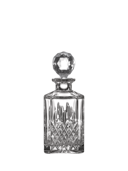 Royal Doulton Ashmere Cut Crystal Glass Square Decanter, 850ml, Clear, Clear