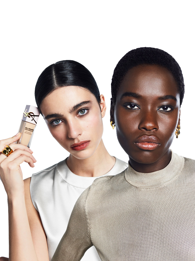 Product image 6 of 8, which shows Yves Saint Laurent All Hours Glow Foundation, DW1