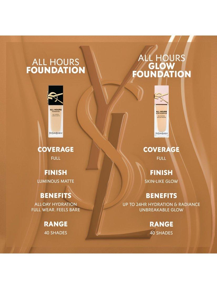 Product image 7 of 8, which shows Yves Saint Laurent All Hours Glow Foundation, DW4